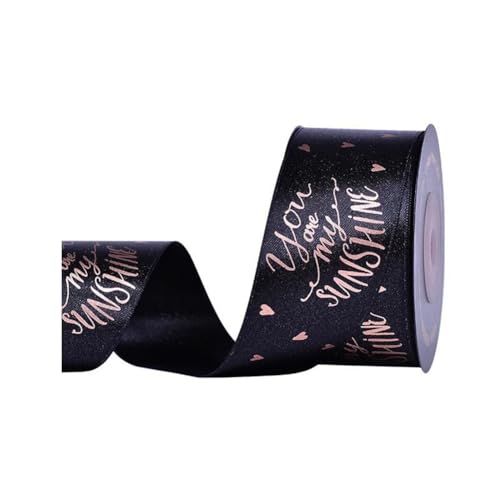 Wisafory 1 Rolle 9M Geschenkband Schwarz Gold Satinband Schleifenband Weihnachtsbänder Dekoband für Geschenkverpackungen, handgefertigt, Handwerk, Weihnachten, Party, Hochzeitsdekoration 4#3.8cm Wisafory 1 Rolle 9M Geschenkband Schwarz Gold Satinband Schleifenband Weihnachtsbänder Dekoband für Geschenkverpackungen, handgefertigt, Handwerk, Weihnachten, Party, Hochzeitsdekoration 4#3.8cm von Wisafory
