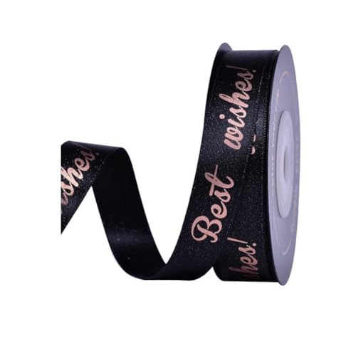 Wisafory 1 Rolle 9M Geschenkband Schwarz Gold Satinband Schleifenband Weihnachtsbänder Dekoband für Geschenkverpackungen, handgefertigt, Handwerk, Weihnachten, Party, Hochzeitsdekoration 5#1.6cm Wisafory 1 Rolle 9M Geschenkband Schwarz Gold Satinband Schleifenband Weihnachtsbänder Dekoband für Geschenkverpackungen, handgefertigt, Handwerk, Weihnachten, Party, Hochzeitsdekoration 5#1.6cm von Wisafory