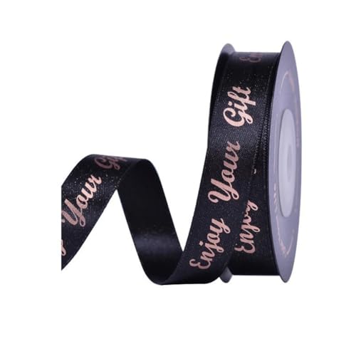 Wisafory 1 Rolle 9M Geschenkband Schwarz Gold Satinband Schleifenband Weihnachtsbänder Dekoband für Geschenkverpackungen, handgefertigt, Handwerk, Weihnachten, Party, Hochzeitsdekoration 6#1.6cm Wisafory 1 Rolle 9M Geschenkband Schwarz Gold Satinband Schleifenband Weihnachtsbänder Dekoband für Geschenkverpackungen, handgefertigt, Handwerk, Weihnachten, Party, Hochzeitsdekoration 6#1.6cm von Wisafory
