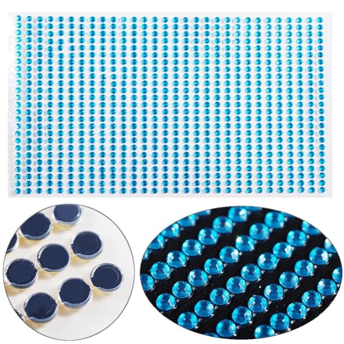 Wisafory 10 Blätter Bling Bling Strass Kristall Aufkleber Selbstklebende Glitzer Diamant Aufkleber Auto Dekorationen für Auto, Kunsthandwerk, Telefon, Fotorahmen, Haus Dekoration Hellblau 4mm Wisafory 10 Blätter Bling Bling Strass Kristall Aufkleber Selbstklebende Glitzer Diamant Aufkleber Auto Dekorationen für Auto, Kunsthandwerk, Telefon, Fotorahmen, Haus Dekoration Hellblau 4mm von Wisafory