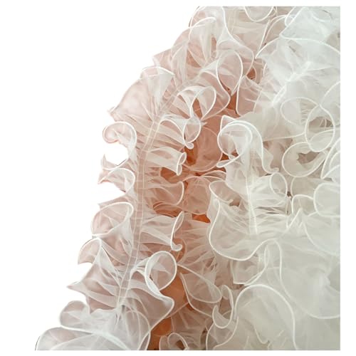 Wisafory 10 Yards 11cm Plissiertes Organzaband Rüschen Spitzenborte mit Perlen Organza Spitzenband Tüll Spitzenstoff Spitzenbordüre für Applikationen Kleidung DIY Nähen Basteln Weiß 4# Wisafory 10 Yards 11cm Plissiertes Organzaband Rüschen Spitzenborte mit Perlen Organza Spitzenband Tüll Spitzenstoff Spitzenbordüre für Applikationen Kleidung DIY Nähen Basteln Weiß 4# von Wisafory