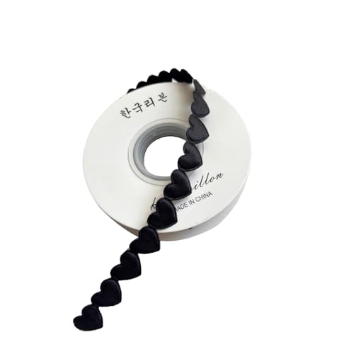 Wisafory 10 Yards Geschenkband Herz Band Satinband Dekoband Schleifenband Stoffband Ribbon Bänder Dekoration für Hochzeit Valentinstag Geschenkverpackung Blumenstrauß Schwarz Wisafory 10 Yards Geschenkband Herz Band Satinband Dekoband Schleifenband Stoffband Ribbon Bänder Dekoration für Hochzeit Valentinstag Geschenkverpackung Blumenstrauß Schwarz von Wisafory