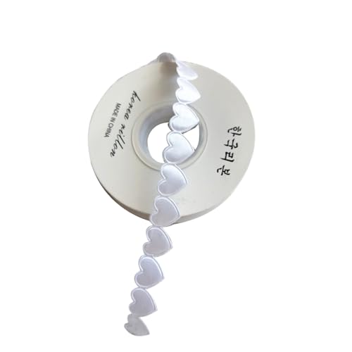 Wisafory 10 Yards Geschenkband Herz Band Satinband Dekoband Schleifenband Stoffband Ribbon Bänder Dekoration für Hochzeit Valentinstag Geschenkverpackung Blumenstrauß Weiß Wisafory 10 Yards Geschenkband Herz Band Satinband Dekoband Schleifenband Stoffband Ribbon Bänder Dekoration für Hochzeit Valentinstag Geschenkverpackung Blumenstrauß Weiß von Wisafory