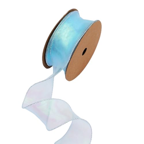Wisafory 10 Yards Organzaband Dekoband Geschenkband Schimmernd Organza Band mit Drahtkante Schleifenband Stoffband Organza Bänder Bastelband für Blumensträuße Geschenkverpackung Blau 5.5cm Wisafory 10 Yards Organzaband Dekoband Geschenkband Schimmernd Organza Band mit Drahtkante Schleifenband Stoffband Organza Bänder Bastelband für Blumensträuße Geschenkverpackung Blau 5.5cm von Wisafory