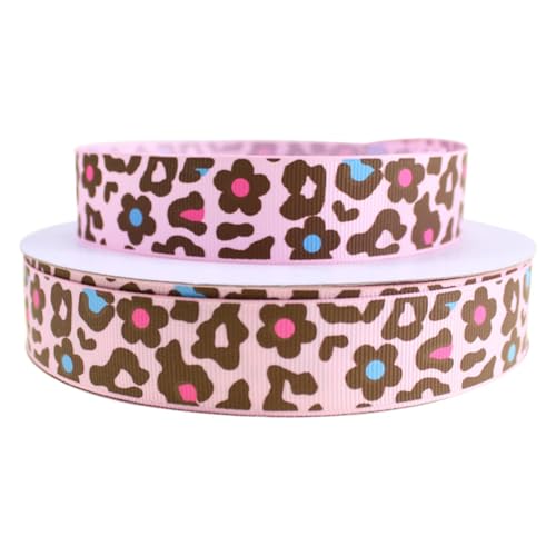 Wisafory 10 Yards Ripsband mit Leopardenmuster Satinband Vintage Geschenkband Schleifenband Dekoband Bastelband für Basteln Haarschleifen Geschenkverpackungen Tischdeko Zimmerdeko Rosa 2,5cm Wisafory 10 Yards Ripsband mit Leopardenmuster Satinband Vintage Geschenkband Schleifenband Dekoband Bastelband für Basteln Haarschleifen Geschenkverpackungen Tischdeko Zimmerdeko Rosa 2,5cm von Wisafory
