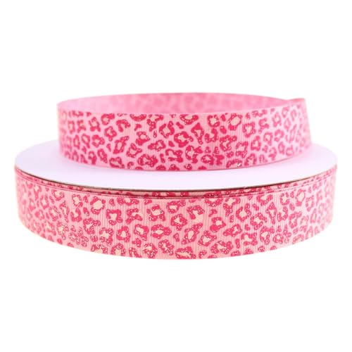 Wisafory 10 Yards Ripsband mit Leopardenmuster Satinband Vintage Geschenkband Schleifenband Dekoband Bastelband für Basteln Haarschleifen Geschenkverpackungen Tischdeko Zimmerdeko Rosa 2.2cm Wisafory 10 Yards Ripsband mit Leopardenmuster Satinband Vintage Geschenkband Schleifenband Dekoband Bastelband für Basteln Haarschleifen Geschenkverpackungen Tischdeko Zimmerdeko Rosa 2.2cm von Wisafory