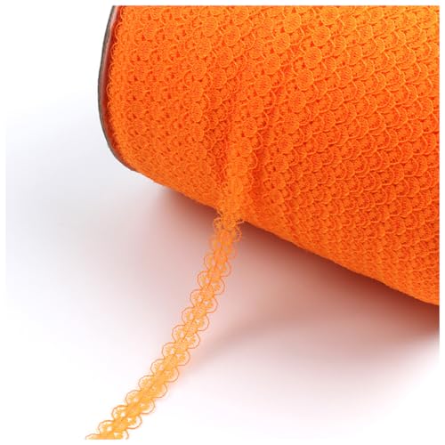 Wisafory 10 Yards Spitzenband Spitzenbesatz Dekoband Spitzenbänder Spitzenborte Spitze Stoff Band zum Basteln Spitzenband Dekoration für Kleidung Scrapbooking Geschenkbox Orange Wisafory 10 Yards Spitzenband Spitzenbesatz Dekoband Spitzenbänder Spitzenborte Spitze Stoff Band zum Basteln Spitzenband Dekoration für Kleidung Scrapbooking Geschenkbox Orange von Wisafory
