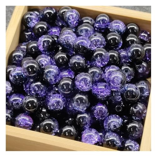 Wisafory 100 Pcs Craquelé-Glasperlen 10 mm Kristallglasperlen runde Abstandshalter Glasperlen lose Perlen für Bastelarbeiten Ohrringe Halsketten Armbänder Schmuckherstellung Dunkelviolett Wisafory 100 Pcs Craquelé-Glasperlen 10 mm Kristallglasperlen runde Abstandshalter Glasperlen lose Perlen für Bastelarbeiten Ohrringe Halsketten Armbänder Schmuckherstellung Dunkelviolett von Wisafory