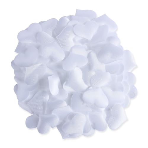 Wisafory 100 Stück Herz Konfetti Stoff Schwamm Herzkonfetti Romantische Hochzeit Tischkonfetti Herzen Streudeko für Hochzeit Weihnachten Valentinstag Party Tischdekoration 3.5cm Weiß Wisafory 100 Stück Herz Konfetti Stoff Schwamm Herzkonfetti Romantische Hochzeit Tischkonfetti Herzen Streudeko für Hochzeit Weihnachten Valentinstag Party Tischdekoration 3.5cm Weiß von Wisafory