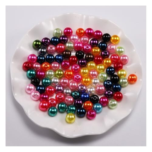 Wisafory 100 Stück Perlen zum Basteln Kunstharzperlen Glasperlen Acryl-Kunststoff-Perlen Bastelperlen Runde Kunststoffperlen mit Loch für Schmuckherstellung Halsketten Armbänder Mischfarben 8mm Wisafory 100 Stück Perlen zum Basteln Kunstharzperlen Glasperlen Acryl-Kunststoff-Perlen Bastelperlen Runde Kunststoffperlen mit Loch für Schmuckherstellung Halsketten Armbänder Mischfarben 8mm von Wisafory