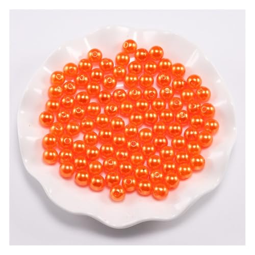 Wisafory 100 Stück Perlen zum Basteln Kunstharzperlen Glasperlen Acryl-Kunststoff-Perlen Bastelperlen Runde Kunststoffperlen mit Loch für Schmuckherstellung Halsketten Armbänder Orange 8mm Wisafory 100 Stück Perlen zum Basteln Kunstharzperlen Glasperlen Acryl-Kunststoff-Perlen Bastelperlen Runde Kunststoffperlen mit Loch für Schmuckherstellung Halsketten Armbänder Orange 8mm von Wisafory