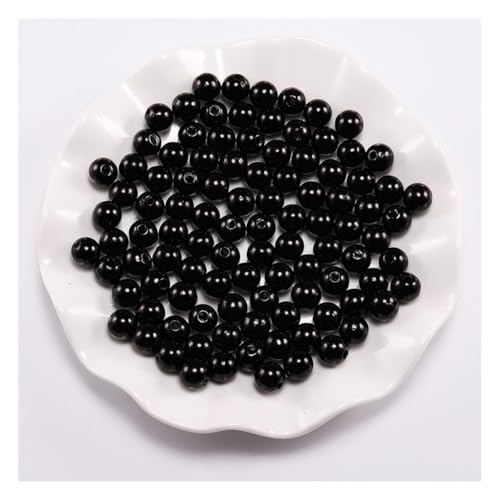 Wisafory 100 Stück Perlen zum Basteln Kunstharzperlen Glasperlen Acryl-Kunststoff-Perlen Bastelperlen Runde Kunststoffperlen mit Loch für Schmuckherstellung Halsketten Armbänder Schwarz 12mm Wisafory 100 Stück Perlen zum Basteln Kunstharzperlen Glasperlen Acryl-Kunststoff-Perlen Bastelperlen Runde Kunststoffperlen mit Loch für Schmuckherstellung Halsketten Armbänder Schwarz 12mm von Wisafory
