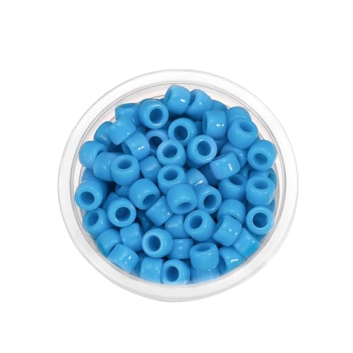 Wisafory 100 Stück Pony-Perlen Perlen zum Auffädeln Spacer Perlen mit Große Loch Acryl Runde Kunstperlen Lose Perlen Glasperlen für Auffädeln Schmuckherstellung Armbänder Basteln DIY Blau Wisafory 100 Stück Pony-Perlen Perlen zum Auffädeln Spacer Perlen mit Große Loch Acryl Runde Kunstperlen Lose Perlen Glasperlen für Auffädeln Schmuckherstellung Armbänder Basteln DIY Blau von Wisafory