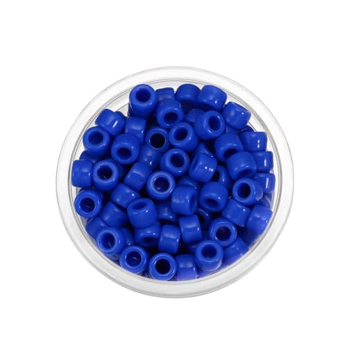 Wisafory 100 Stück Pony-Perlen Perlen zum Auffädeln Spacer Perlen mit Große Loch Acryl Runde Kunstperlen Lose Perlen Glasperlen für Auffädeln Schmuckherstellung Armbänder Basteln DIY Tiefes Blau Wisafory 100 Stück Pony-Perlen Perlen zum Auffädeln Spacer Perlen mit Große Loch Acryl Runde Kunstperlen Lose Perlen Glasperlen für Auffädeln Schmuckherstellung Armbänder Basteln DIY Tiefes Blau von Wisafory