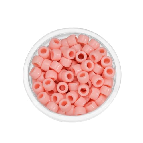 Wisafory 100 Stück Pony-Perlen Perlen zum Auffädeln Spacer Perlen mit Große Loch Acryl Runde Kunstperlen Lose Perlen Glasperlen für Auffädeln Schmuckherstellung Armbänder Basteln DIY Zartes Rosa Wisafory 100 Stück Pony-Perlen Perlen zum Auffädeln Spacer Perlen mit Große Loch Acryl Runde Kunstperlen Lose Perlen Glasperlen für Auffädeln Schmuckherstellung Armbänder Basteln DIY Zartes Rosa von Wisafory