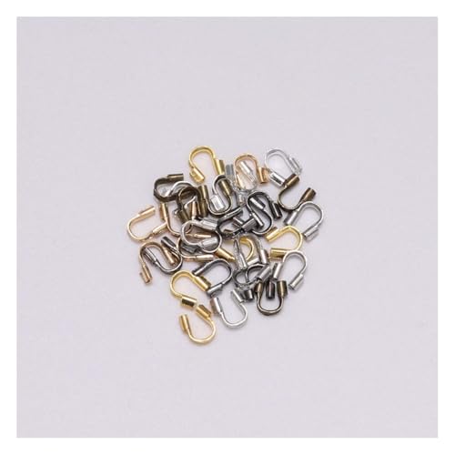 Wisafory 100 Stück Schmuck Drahtschutz Set Drahtfadenschutz U-Form Drahtbügel Drahtschutzschlaufen Zubehör Wire Guardian für DIY-Ohrringe, Halsketten, Armbänder, Schmuckherstellung Mischfarben Wisafory 100 Stück Schmuck Drahtschutz Set Drahtfadenschutz U-Form Drahtbügel Drahtschutzschlaufen Zubehör Wire Guardian für DIY-Ohrringe, Halsketten, Armbänder, Schmuckherstellung Mischfarben von Wisafory