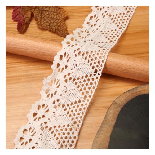 Wisafory 10m Vintage Spitzenband Baumwolle Spitzenborten Dekoband Spitzenbordüre Zierband Spitzenstoff Geschenkband für DIY Nähen Handwerk Hochzeit Deko Tagebuch Scrapbooking Geschenkbox 11#=6cm Wisafory 10m Vintage Spitzenband Baumwolle Spitzenborten Dekoband Spitzenbordüre Zierband Spitzenstoff Geschenkband für DIY Nähen Handwerk Hochzeit Deko Tagebuch Scrapbooking Geschenkbox 11#=6cm von Wisafory