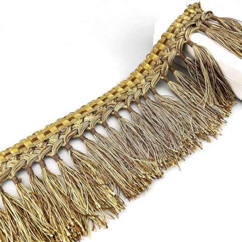 Wisafory 13cm Quastenborte Fransen Spitzenband Fransen Spitzenband Stoffbordüre Dekoband Meterware Zierband für DIY Nähen Basteln,Kostüme,Kleidung,Vorhänge,Sofa,Handwerk Dekoration Gold 10 Meter Wisafory 13cm Quastenborte Fransen Spitzenband Fransen Spitzenband Stoffbordüre Dekoband Meterware Zierband für DIY Nähen Basteln,Kostüme,Kleidung,Vorhänge,Sofa,Handwerk Dekoration Gold 10 Meter von Wisafory
