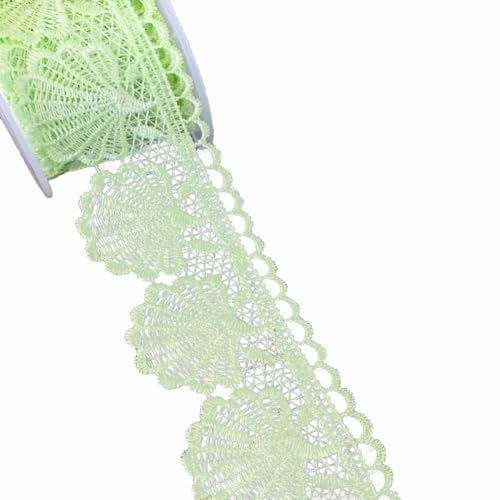 Wisafory 15 Yards Spitzenband Muschel-Muster Stickerei Spitzenbesatz Vintage Spitzenbordüre Geschenkband Dekoband für Schmuck Handwerk Nähzubehör Kleid Hochzeit Unterwäsche Fruchtgrün Wisafory 15 Yards Spitzenband Muschel-Muster Stickerei Spitzenbesatz Vintage Spitzenbordüre Geschenkband Dekoband für Schmuck Handwerk Nähzubehör Kleid Hochzeit Unterwäsche Fruchtgrün von Wisafory