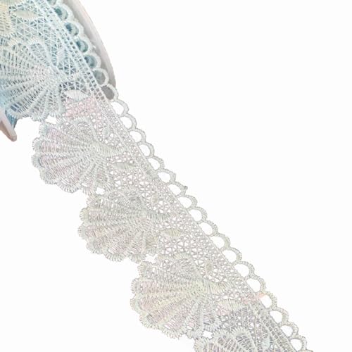 Wisafory 15 Yards Spitzenband Muschel-Muster Stickerei Spitzenbesatz Vintage Spitzenbordüre Geschenkband Dekoband für Schmuck Handwerk Nähzubehör Kleid Hochzeit Unterwäsche Himmelblau Wisafory 15 Yards Spitzenband Muschel-Muster Stickerei Spitzenbesatz Vintage Spitzenbordüre Geschenkband Dekoband für Schmuck Handwerk Nähzubehör Kleid Hochzeit Unterwäsche Himmelblau von Wisafory