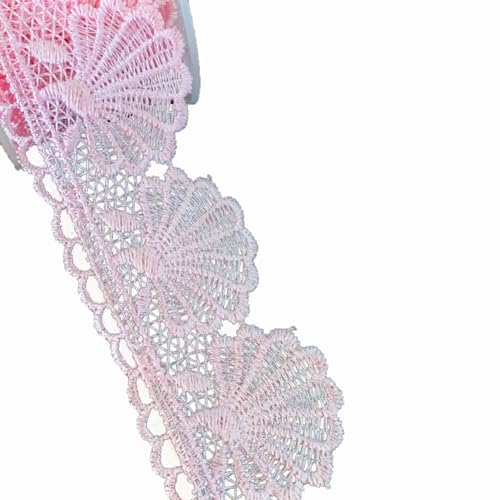 Wisafory 15 Yards Spitzenband Muschel-Muster Stickerei Spitzenbesatz Vintage Spitzenbordüre Geschenkband Dekoband für Schmuck Handwerk Nähzubehör Kleid Hochzeit Unterwäsche Rosa Wisafory 15 Yards Spitzenband Muschel-Muster Stickerei Spitzenbesatz Vintage Spitzenbordüre Geschenkband Dekoband für Schmuck Handwerk Nähzubehör Kleid Hochzeit Unterwäsche Rosa von Wisafory