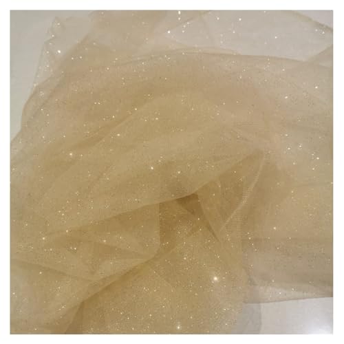Wisafory 150cm x 3M Tüllstoff Glitzer Tüll Dekostoff Tüllband mit Glitzerpulver Netzstoff Meterware Tüll Rolle Tüllnetz Sparkly Stoff Dekoband für DIY Nähen Tutu Rock Hochzeitsdeko Gold Wisafory 150cm x 3M Tüllstoff Glitzer Tüll Dekostoff Tüllband mit Glitzerpulver Netzstoff Meterware Tüll Rolle Tüllnetz Sparkly Stoff Dekoband für DIY Nähen Tutu Rock Hochzeitsdeko Gold von Wisafory