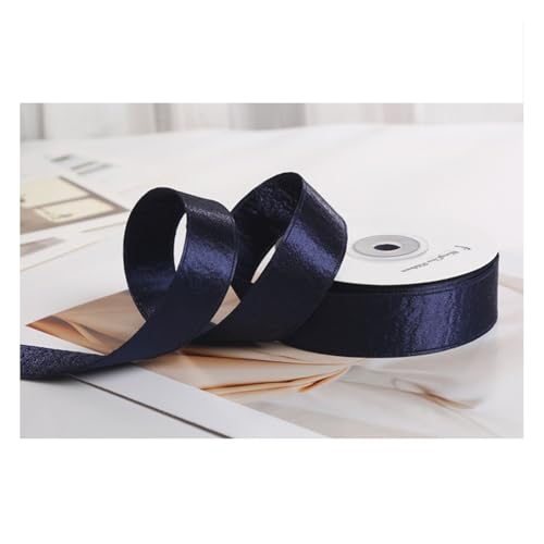 Wisafory 2.5cm x 9M Satinband Glitzer Geschenkband Schleifenband Dekoband waschbar Stoffband für DIY Basteln Weihnachtsdeko Hochzeit Blumenstrauß Tischdeko Geschenkverpackung Glänzendes Dunkelblau Wisafory 2.5cm x 9M Satinband Glitzer Geschenkband Schleifenband Dekoband waschbar Stoffband für DIY Basteln Weihnachtsdeko Hochzeit Blumenstrauß Tischdeko Geschenkverpackung Glänzendes Dunkelblau von Wisafory