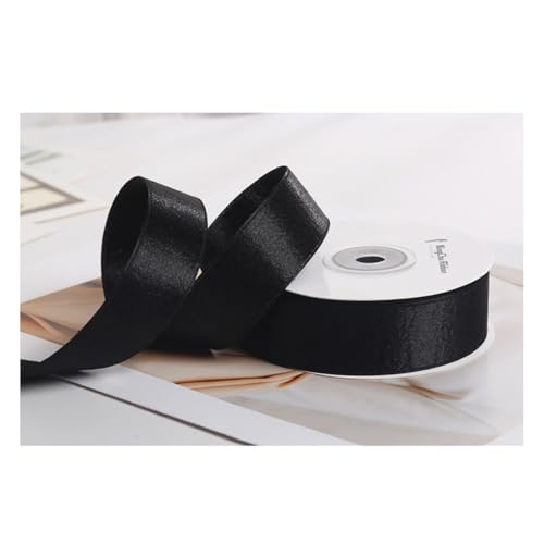 Wisafory 2.5cm x 9M Satinband Glitzer Geschenkband Schleifenband Dekoband waschbar Stoffband für DIY Basteln Weihnachtsdeko Hochzeit Blumenstrauß Tischdeko Geschenkverpackung Glänzendes Schwarz Wisafory 2.5cm x 9M Satinband Glitzer Geschenkband Schleifenband Dekoband waschbar Stoffband für DIY Basteln Weihnachtsdeko Hochzeit Blumenstrauß Tischdeko Geschenkverpackung Glänzendes Schwarz von Wisafory