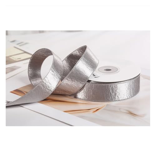Wisafory 2.5cm x 9M Satinband Glitzer Geschenkband Schleifenband Dekoband waschbar Stoffband für DIY Basteln Weihnachtsdeko Hochzeit Blumenstrauß Tischdeko Geschenkverpackung Glänzendes Silbergrau Wisafory 2.5cm x 9M Satinband Glitzer Geschenkband Schleifenband Dekoband waschbar Stoffband für DIY Basteln Weihnachtsdeko Hochzeit Blumenstrauß Tischdeko Geschenkverpackung Glänzendes Silbergrau von Wisafory