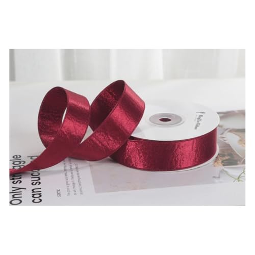 Wisafory 2.5cm x 9M Satinband Glitzer Geschenkband Schleifenband Dekoband waschbar Stoffband für DIY Basteln Weihnachtsdeko Hochzeit Blumenstrauß Tischdeko Geschenkverpackung Glänzendes Weinrot Wisafory 2.5cm x 9M Satinband Glitzer Geschenkband Schleifenband Dekoband waschbar Stoffband für DIY Basteln Weihnachtsdeko Hochzeit Blumenstrauß Tischdeko Geschenkverpackung Glänzendes Weinrot von Wisafory