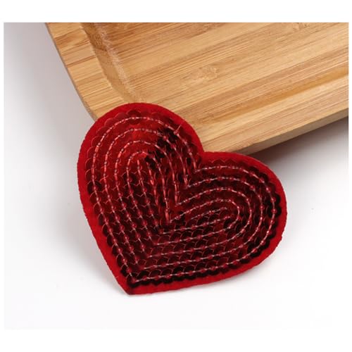 Wisafory 20 Stück Herz Patches Pailletten Appliques Bestickter Aufnäher Aufbügeln Flicken Applikation Bügelbild Stickerei Herzen Patches für Kleidung Hüte Taschen Schuhe Rot-Herz Wisafory 20 Stück Herz Patches Pailletten Appliques Bestickter Aufnäher Aufbügeln Flicken Applikation Bügelbild Stickerei Herzen Patches für Kleidung Hüte Taschen Schuhe Rot-Herz von Wisafory