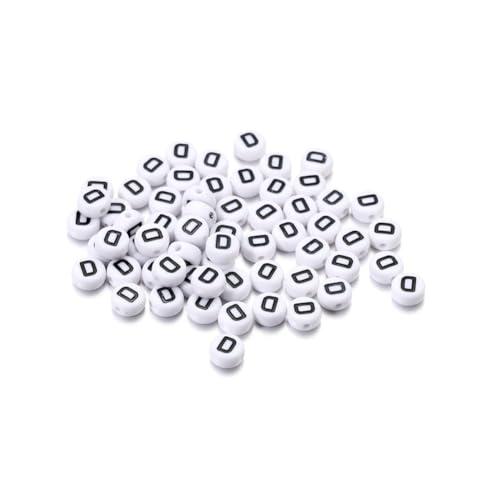 Wisafory 200 Stück Buchstabenperlen Rund Buchstaben Perlen zum Auffädeln Weiß A-Z Spacer Beads mit Loch zum Auffädeln DIY Handwerk Armbänder Halsketten Schmuckherstellung, Individueller Brief D Wisafory 200 Stück Buchstabenperlen Rund Buchstaben Perlen zum Auffädeln Weiß A-Z Spacer Beads mit Loch zum Auffädeln DIY Handwerk Armbänder Halsketten Schmuckherstellung, Individueller Brief D von Wisafory