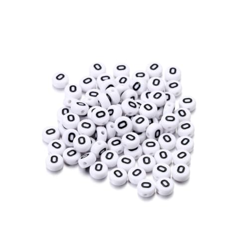 Wisafory 200 Stück Buchstabenperlen Rund Buchstaben Perlen zum Auffädeln Weiß A-Z Spacer Beads mit Loch zum Auffädeln DIY Handwerk Armbänder Halsketten Schmuckherstellung, Individueller Brief O Wisafory 200 Stück Buchstabenperlen Rund Buchstaben Perlen zum Auffädeln Weiß A-Z Spacer Beads mit Loch zum Auffädeln DIY Handwerk Armbänder Halsketten Schmuckherstellung, Individueller Brief O von Wisafory