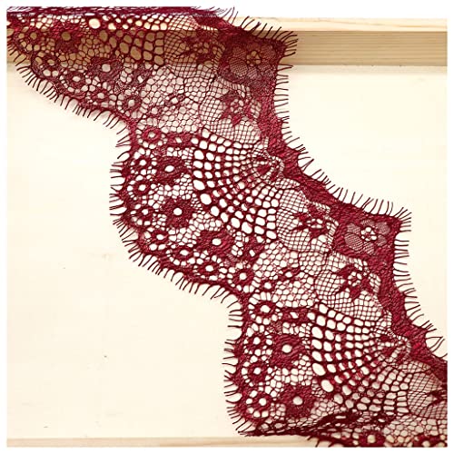 Wisafory 3 Yards Spitzenband Spitzenbordüre Spitzenborte Spitzenstoff Spitzenbesatz Elastizität Spitze Bordüre zum Basteln Breiter Dekorativ Spitzenband für Nähen Handwerk Rot Wisafory 3 Yards Spitzenband Spitzenbordüre Spitzenborte Spitzenstoff Spitzenbesatz Elastizität Spitze Bordüre zum Basteln Breiter Dekorativ Spitzenband für Nähen Handwerk Rot von Wisafory