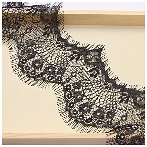 Wisafory 3 Yards Spitzenband Spitzenbordüre Spitzenborte Spitzenstoff Spitzenbesatz Elastizität Spitze Bordüre zum Basteln Breiter Dekorativ Spitzenband für Nähen Handwerk Schwarz Wisafory 3 Yards Spitzenband Spitzenbordüre Spitzenborte Spitzenstoff Spitzenbesatz Elastizität Spitze Bordüre zum Basteln Breiter Dekorativ Spitzenband für Nähen Handwerk Schwarz von Wisafory