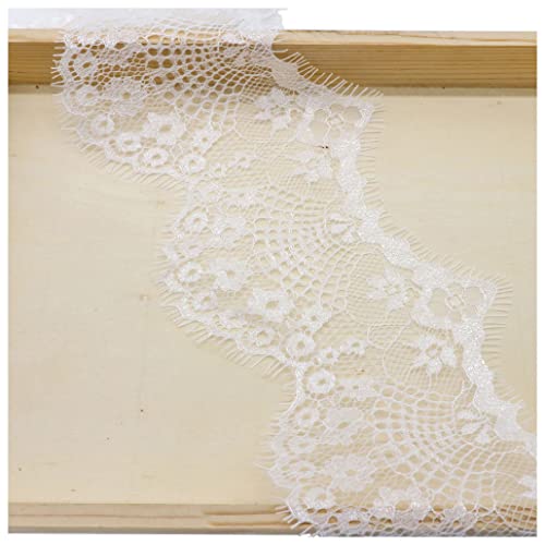 Wisafory 3 Yards Spitzenband Spitzenbordüre Spitzenborte Spitzenstoff Spitzenbesatz Elastizität Spitze Bordüre zum Basteln Breiter Dekorativ Spitzenband für Nähen Handwerk Weiß Wisafory 3 Yards Spitzenband Spitzenbordüre Spitzenborte Spitzenstoff Spitzenbesatz Elastizität Spitze Bordüre zum Basteln Breiter Dekorativ Spitzenband für Nähen Handwerk Weiß von Wisafory