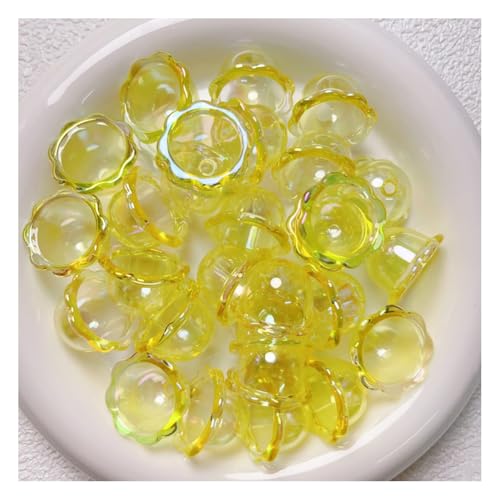 Wisafory 30 Stück Blumen-Perlenkappen Windspiel Perlen Acryl-Endkappen Floral Spacer Perlen Glasperlenkegel klare Glockenkappen für Bastelarbeiten, Schlüsselanhänger, Schmuckherstellung Gelb Wisafory 30 Stück Blumen-Perlenkappen Windspiel Perlen Acryl-Endkappen Floral Spacer Perlen Glasperlenkegel klare Glockenkappen für Bastelarbeiten, Schlüsselanhänger, Schmuckherstellung Gelb von Wisafory