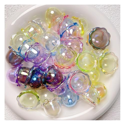 Wisafory 30 Stück Blumen-Perlenkappen Windspiel Perlen Acryl-Endkappen Floral Spacer Perlen Glasperlenkegel klare Glockenkappen für Bastelarbeiten, Schlüsselanhänger, Schmuckherstellung Gemischte Wisafory 30 Stück Blumen-Perlenkappen Windspiel Perlen Acryl-Endkappen Floral Spacer Perlen Glasperlenkegel klare Glockenkappen für Bastelarbeiten, Schlüsselanhänger, Schmuckherstellung Gemischte von Wisafory