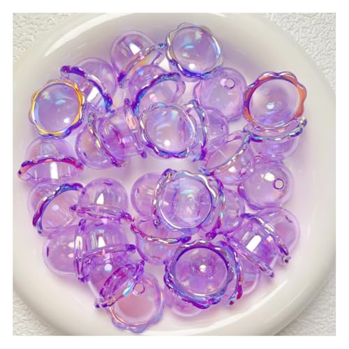 Wisafory 30 Stück Blumen-Perlenkappen Windspiel Perlen Acryl-Endkappen Floral Spacer Perlen Glasperlenkegel klare Glockenkappen für Bastelarbeiten, Schlüsselanhänger, Schmuckherstellung Lila Wisafory 30 Stück Blumen-Perlenkappen Windspiel Perlen Acryl-Endkappen Floral Spacer Perlen Glasperlenkegel klare Glockenkappen für Bastelarbeiten, Schlüsselanhänger, Schmuckherstellung Lila von Wisafory