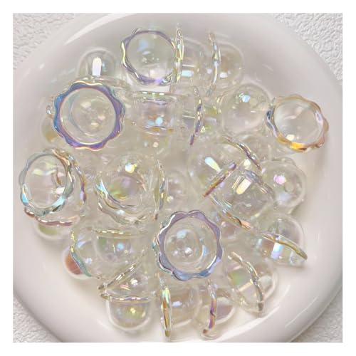 Wisafory 30 Stück Blumen-Perlenkappen Windspiel Perlen Acryl-Endkappen Floral Spacer Perlen Glasperlenkegel klare Glockenkappen für Bastelarbeiten, Schlüsselanhänger, Schmuckherstellung Weiß Wisafory 30 Stück Blumen-Perlenkappen Windspiel Perlen Acryl-Endkappen Floral Spacer Perlen Glasperlenkegel klare Glockenkappen für Bastelarbeiten, Schlüsselanhänger, Schmuckherstellung Weiß von Wisafory