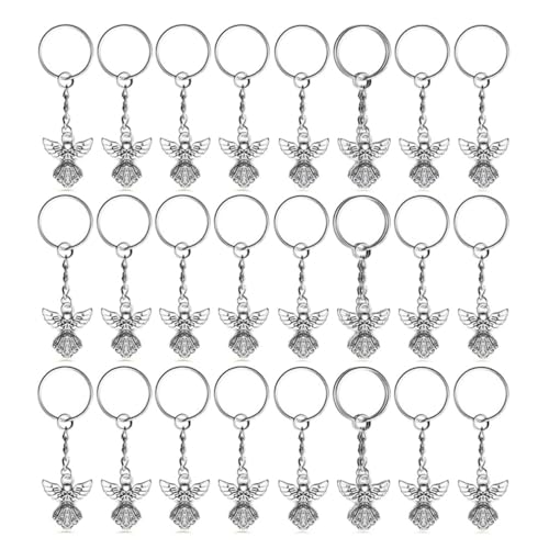 Wisafory 30 Stück Schutzengel Anhänger Engel Schlüsselanhänger Glücksbringer Engel Flügel Charme Anhänger Gastgeschenke Deko für Hochzeit, Kommunion, Taufe, Geburtstag, Weihnachten Silber 30pcs Wisafory 30 Stück Schutzengel Anhänger Engel Schlüsselanhänger Glücksbringer Engel Flügel Charme Anhänger Gastgeschenke Deko für Hochzeit, Kommunion, Taufe, Geburtstag, Weihnachten Silber 30pcs von Wisafory