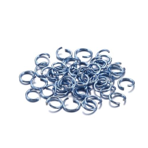 Wisafory 300 Stück Bunte Offene Biegeringe Ösen Binderinge Reparatur Ringe Schmuckherstellung Ringe Verbindungsringe Aluminium für DIY Halskette Ohrringe Armbänder Schmuckteile blau-violett 10mm Wisafory 300 Stück Bunte Offene Biegeringe Ösen Binderinge Reparatur Ringe Schmuckherstellung Ringe Verbindungsringe Aluminium für DIY Halskette Ohrringe Armbänder Schmuckteile blau-violett 10mm von Wisafory