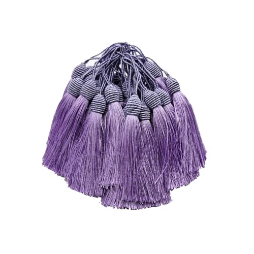 Wisafory 30pcs Quaste Seidige Floss Quasten Anhänger Handgemachte Weiche Quasten Deko Zubehör für Lesezeichen, Schmuckherstellung, Souvenir, Ohrring, DIY Handwerk 13cm Hellviolett Wisafory 30pcs Quaste Seidige Floss Quasten Anhänger Handgemachte Weiche Quasten Deko Zubehör für Lesezeichen, Schmuckherstellung, Souvenir, Ohrring, DIY Handwerk 13cm Hellviolett von Wisafory