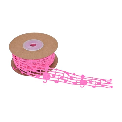 Wisafory 3cm x 10 Yards Musiknotenband Geschenkband Melodie Bastelbänder hohl Dekoband Kleidungsbesatz Notenschlüssel für Nähen Handwerk Scrapbooking Geschenkverpackung Dekoration Rosenrot Wisafory 3cm x 10 Yards Musiknotenband Geschenkband Melodie Bastelbänder hohl Dekoband Kleidungsbesatz Notenschlüssel für Nähen Handwerk Scrapbooking Geschenkverpackung Dekoration Rosenrot von Wisafory
