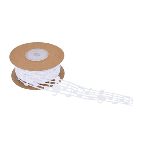 Wisafory 3cm x 10 Yards Musiknotenband Geschenkband Melodie Bastelbänder hohl Dekoband Kleidungsbesatz Notenschlüssel für Nähen Handwerk Scrapbooking Geschenkverpackung Dekoration Weiß Wisafory 3cm x 10 Yards Musiknotenband Geschenkband Melodie Bastelbänder hohl Dekoband Kleidungsbesatz Notenschlüssel für Nähen Handwerk Scrapbooking Geschenkverpackung Dekoration Weiß von Wisafory