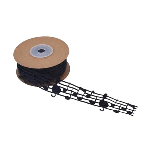 Wisafory 3cm x 10 Yards Musiknotenband Geschenkband Melodie Bastelbänder hohl Dekoband Kleidungsbesatz Notenschlüssel für Nähen Handwerk Scrapbooking Geschenkverpackung Dekoration schwarz Wisafory 3cm x 10 Yards Musiknotenband Geschenkband Melodie Bastelbänder hohl Dekoband Kleidungsbesatz Notenschlüssel für Nähen Handwerk Scrapbooking Geschenkverpackung Dekoration schwarz von Wisafory