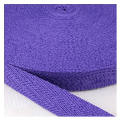 Wisafory 45 Yards Köperband aus Baumwolle Schrägband Baumwollband Gurtband Nahtband zum Nähen Stoffband Fischgrätenband Twillband Textilband für DIY Basteln Geschenkverpackungen Königsblau 2 cm von Wisafory