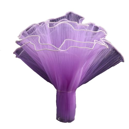 Wisafory 4M x 28cm Spitzenborte Rüschen Tüllstoff mit Perlen Trim Spitzenbordüre Organza Spitzenband zum Nähen Spitzenbesatz Tüllband für DIY Basteln Hochzeit Kostüm Dekoration Lila Wisafory 4M x 28cm Spitzenborte Rüschen Tüllstoff mit Perlen Trim Spitzenbordüre Organza Spitzenband zum Nähen Spitzenbesatz Tüllband für DIY Basteln Hochzeit Kostüm Dekoration Lila von Wisafory