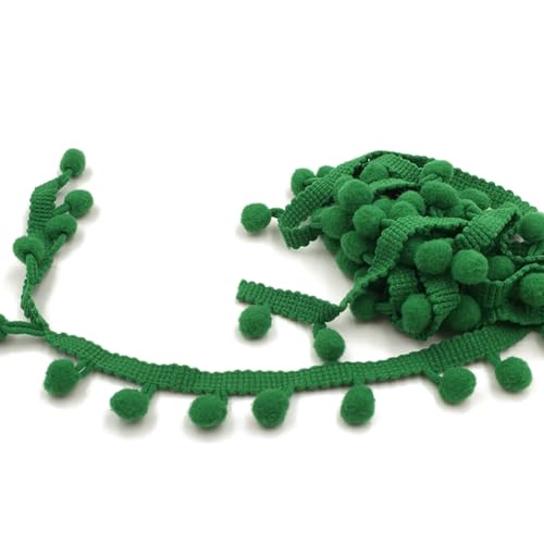 Wisafory 5 Yards Pompon Borte Dekoband Bommelborte Bommelband Fransenband Pomponborte zum Nähen Bommel Fringe Trim Pom Poms Zierborte Nähband für DIY Basteln Kleidung Dekoration Grün Wisafory 5 Yards Pompon Borte Dekoband Bommelborte Bommelband Fransenband Pomponborte zum Nähen Bommel Fringe Trim Pom Poms Zierborte Nähband für DIY Basteln Kleidung Dekoration Grün von Wisafory