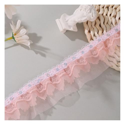 Wisafory 5 cm Spitzenband Chiffon-Spitzenborte Rüschenband Spitzenbesatz Lace Trim Bestickte Applikationen für DIY Nähen Handwerk Hochzeit Scrapbooking Geschenkverpackung Schneeknospe 40M Wisafory 5 cm Spitzenband Chiffon-Spitzenborte Rüschenband Spitzenbesatz Lace Trim Bestickte Applikationen für DIY Nähen Handwerk Hochzeit Scrapbooking Geschenkverpackung Schneeknospe 40M von Wisafory